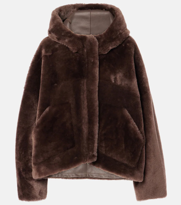  Blancha Blancha Cropped Shearling Jacket 