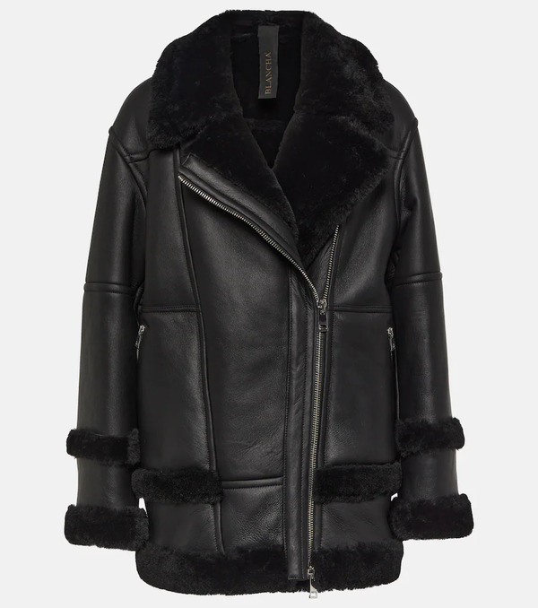  Blancha Blancha Leather And Shearling Jacket 