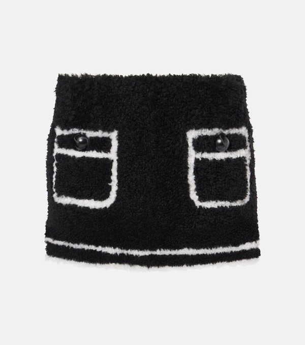  Blancha Blancha Shearling Miniskirt 