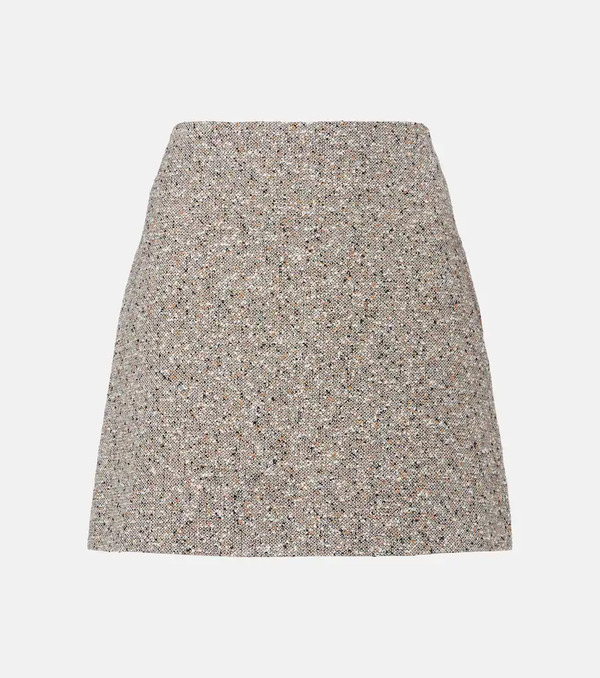  Blaze Milano Blazã© Milano Coci Linen-blend Tweed Miniskirt 