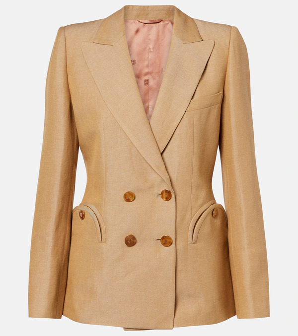 Blaze Milano Blazã© Milano Renegade Charmer Linen-blend Blazer 