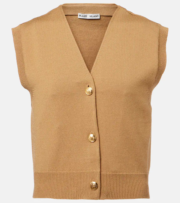  Blaze Milano Blazã© Milano Sebright Wool-blend Sweater Vest 