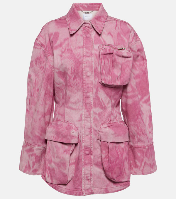  Blumarine Blumarine Camouflage Denim Cargo Jacket 