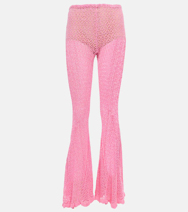  Blumarine Blumarine Crochet Flared Pants 