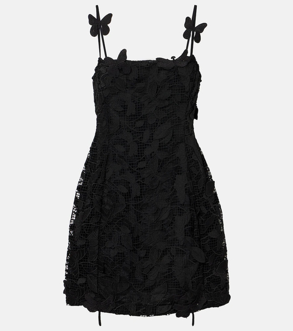  Blumarine Blumarine Embroidered Lace Minidress 