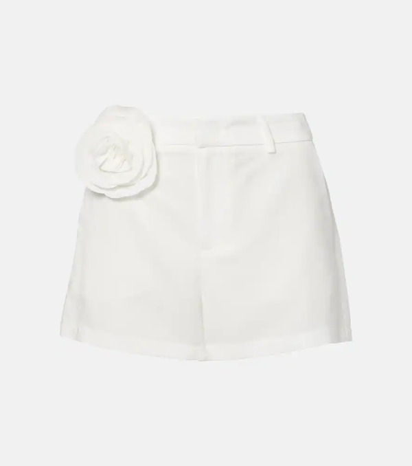 Blumarine Blumarine Floral-appliquã© Gabardine Shorts 