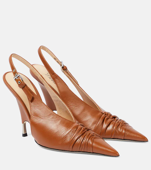  Blumarine Blumarine Leather Slingback Pumps 
