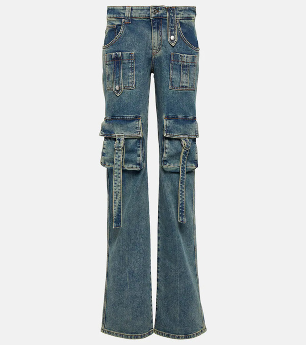  Blumarine Blumarine Low-rise Denim Cargo Pants 