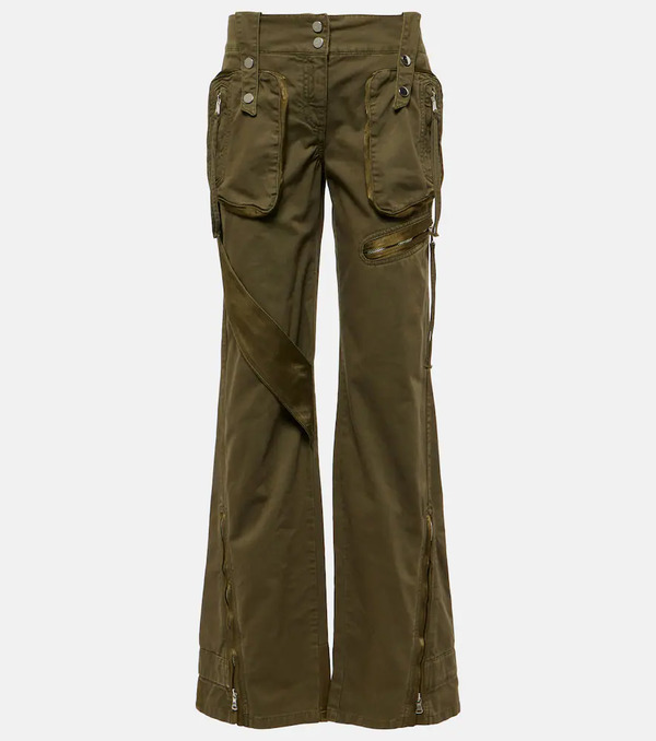  Blumarine Blumarine Mid-rise Flared Cargo Jeans 