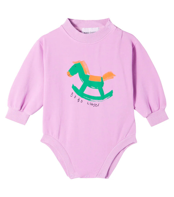  Bobo Choses Bobo Choses Baby Rocking Horse Cotton-blend Bodysuit 