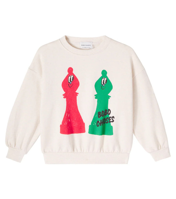  Bobo Choses Bobo Choses Checkmate Cotton Sweatshirt 
