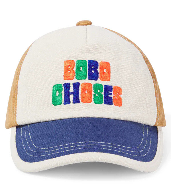  Bobo Choses Bobo Choses Colorblocked Cotton Baseball Cap 