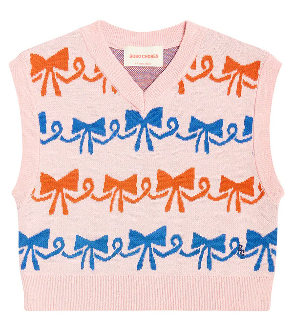  Bobo Choses Bobo Choses Cotton Jacquard Sweater Vest 