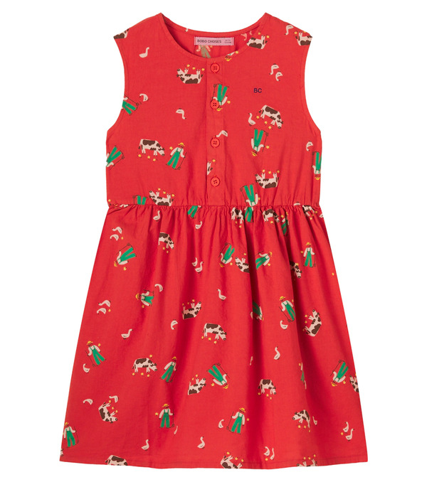 Bobo Choses Bobo Choses Farm Adventure Printed Cotton Dress 