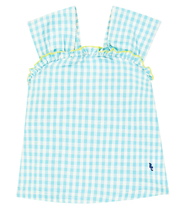  Bobo Choses Bobo Choses Gingham Cotton And Linen Top 