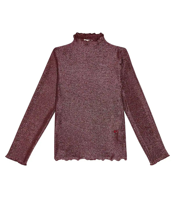  Bobo Choses Bobo Choses Glitter Turtleneck Top 