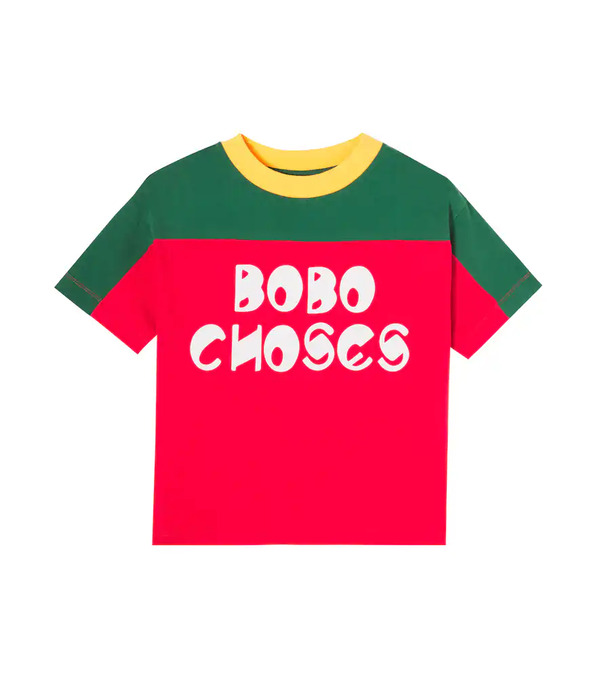  Bobo Choses Bobo Choses Logo Colorblocked Cotton T-shirt 