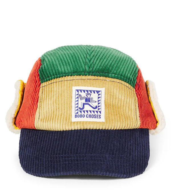  Bobo Choses Bobo Choses Mr Pencil Cotton Corduroy Baseball Cap 