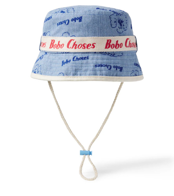  Bobo Choses Bobo Choses Pickles The Dog Denim Bucket Hat 