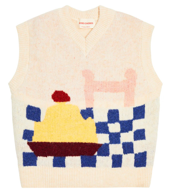  Bobo Choses Bobo Choses Yummy Cake Jacquard Sweater Vest 