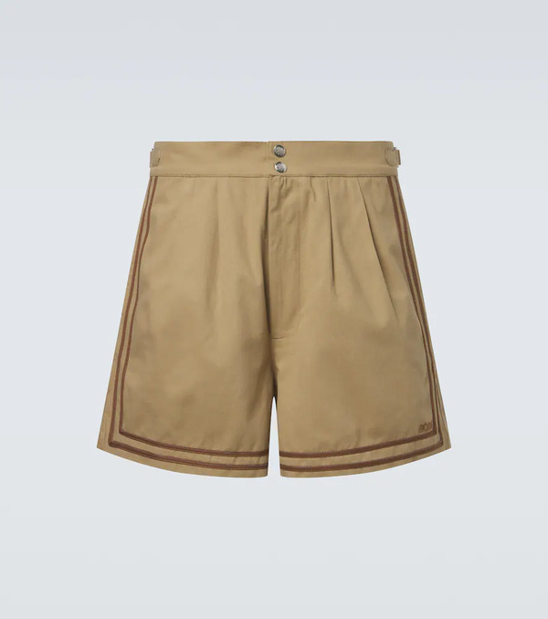  Bode Bode Cotton Twill Bermuda Shorts 