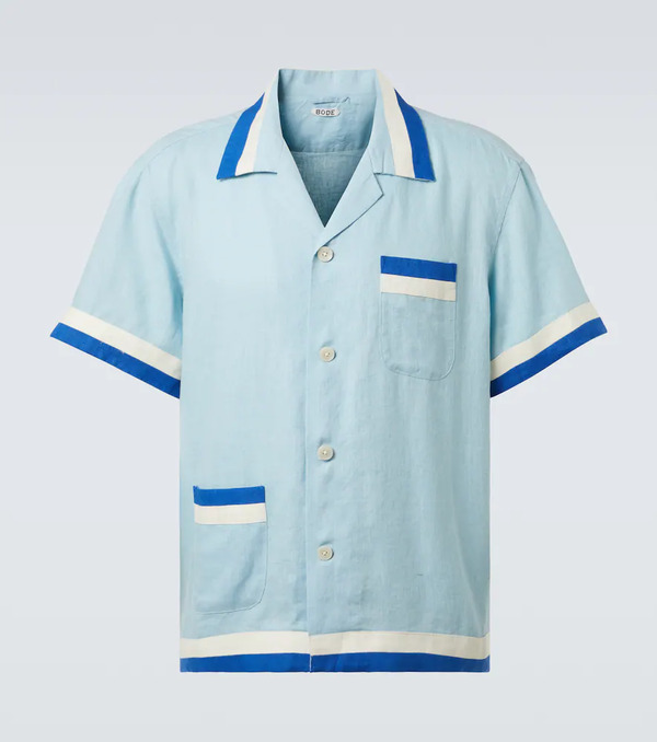  Bode Bode Seedling Stripe Linen Shirt 