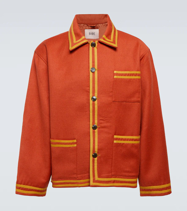  Bode Bode Society Club Wool Blouson Jacket 