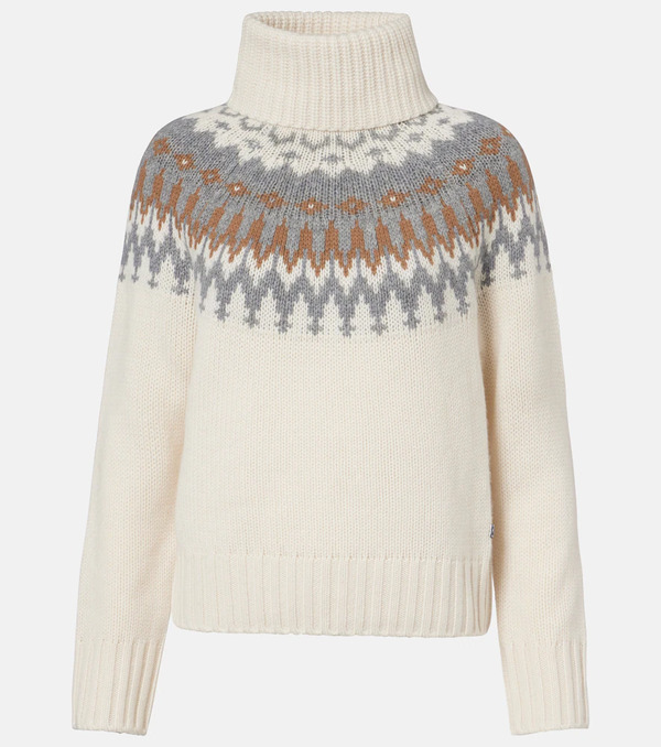  Bogner Bogner Ingrid Jacquard Cashmere Turtleneck Sweater 