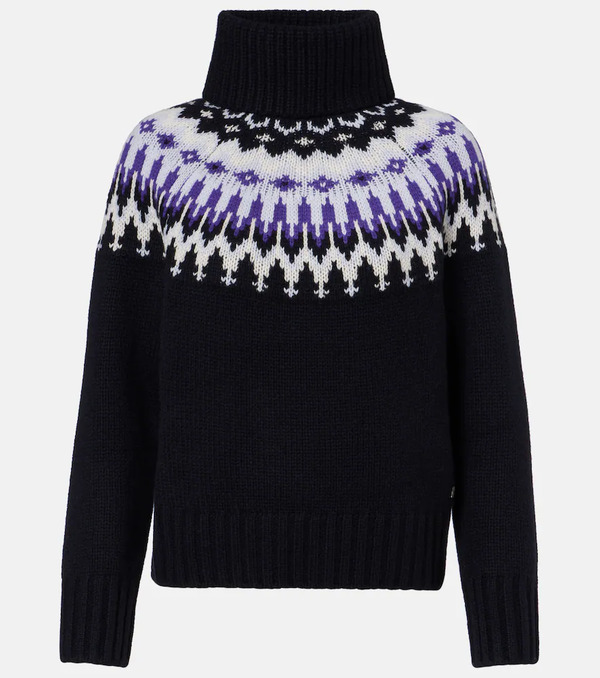  Bogner Bogner Ingrid Jacquard Cashmere Turtleneck Sweater 