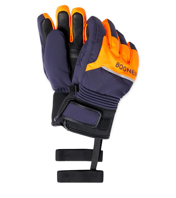  Bogner Kids Bogner Kids Logo Leather-trimmed Ski Gloves 