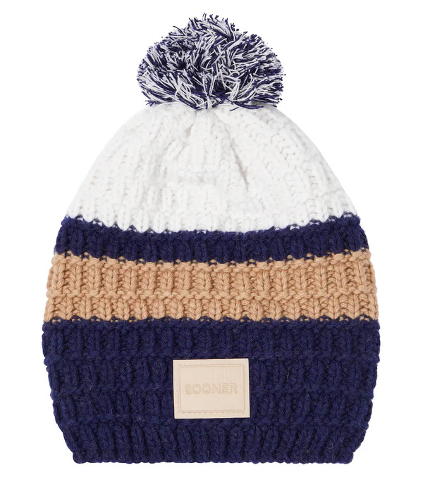  Bogner Kids Bogner Kids Nola Striped Wool-blend Beanie 