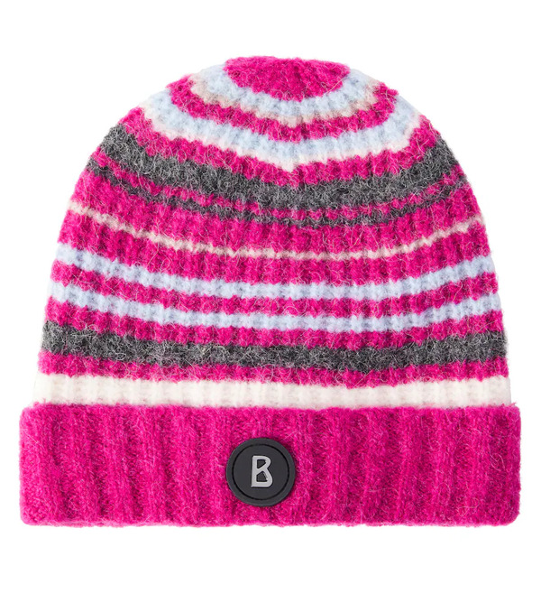  Bogner Kids Bogner Kids Nyah Striped Wool-blend Beanie 