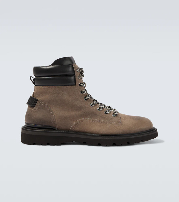  Bogner Bogner Seoul Leather-trimmed Suede Lace-up Boots 