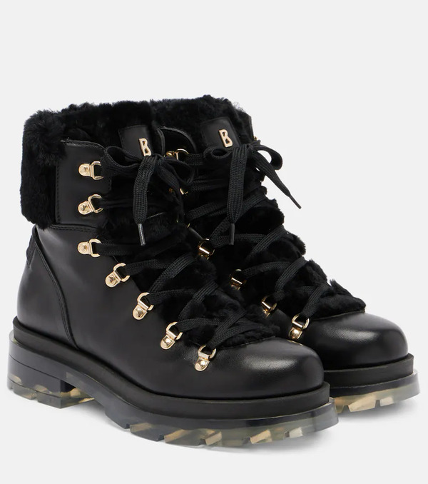  Bogner Bogner Swansea Shearling-lined Leather Ankle Boots 