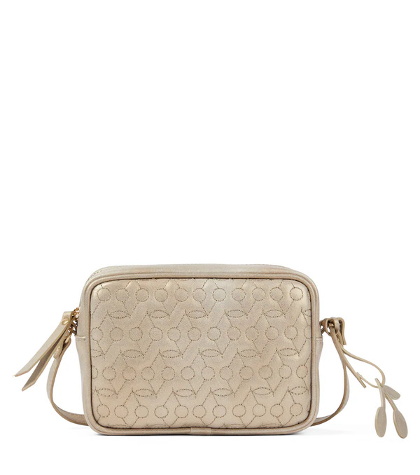  Bonpoint Bonpoint Alimos Metallic Leather Shoulder Bag 