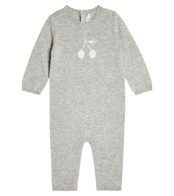  Bonpoint Bonpoint Baby Intarsia Cashmere Bodysuit 