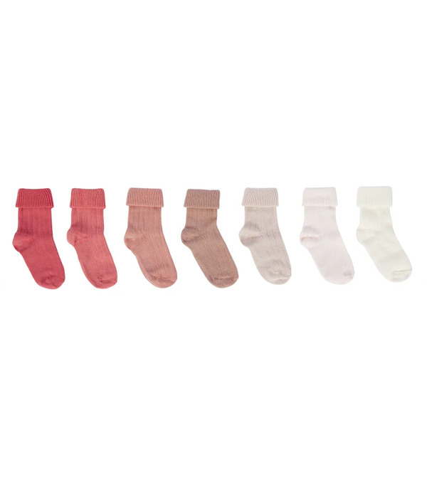  Bonpoint Bonpoint Baby Set Of 7 Cotton-blend Socks 
