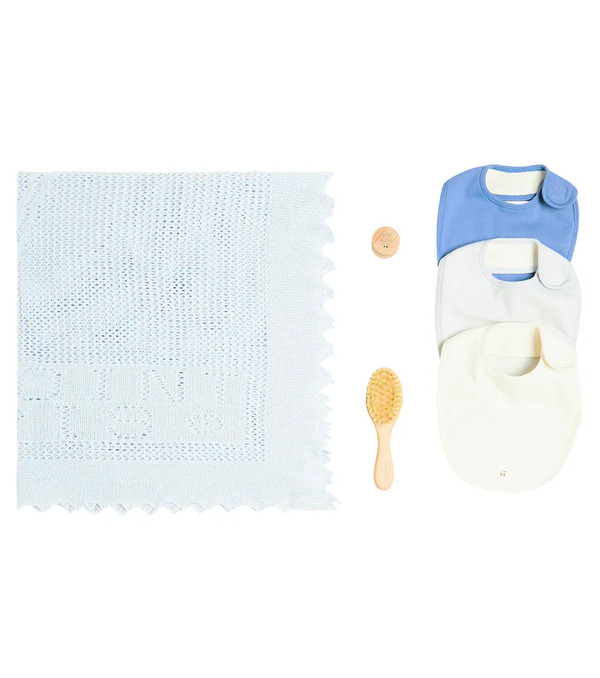  Bonpoint Bonpoint Baby Walk Time Blanket And Bibs Gift Set 