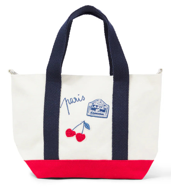  Bonpoint Bonpoint Cabas Canvas Shoulder Bag 