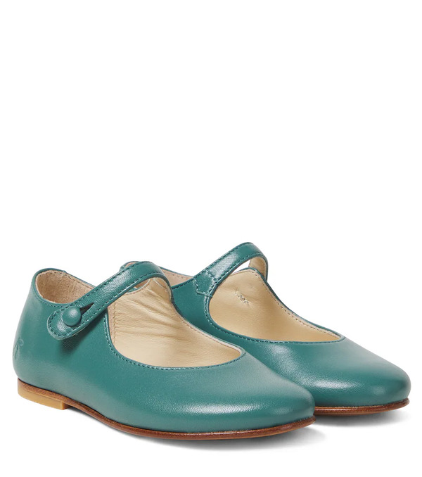  Bonpoint Bonpoint Ella Leather Mary Jane Flats 