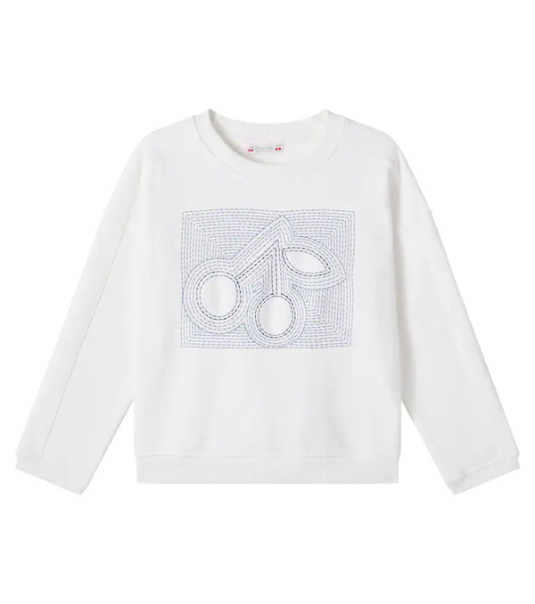  Bonpoint Bonpoint Embroidered Cotton Jersey Sweatshirt 