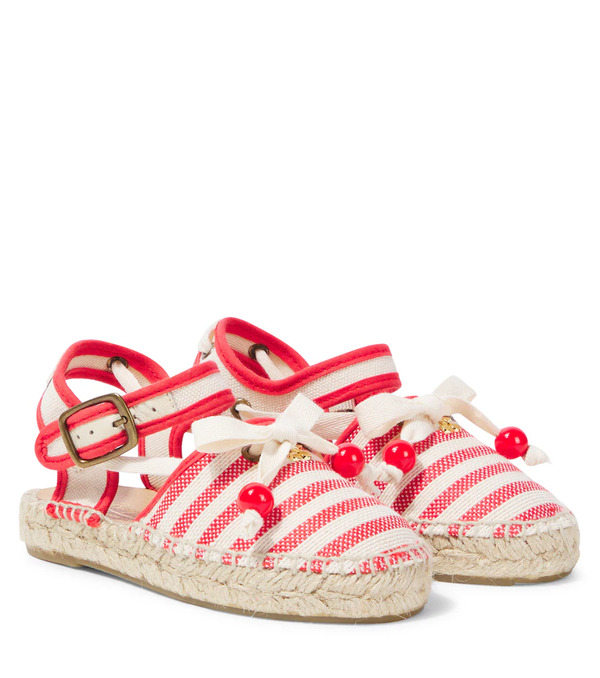  Bonpoint Bonpoint Evila Striped Espadrilles 