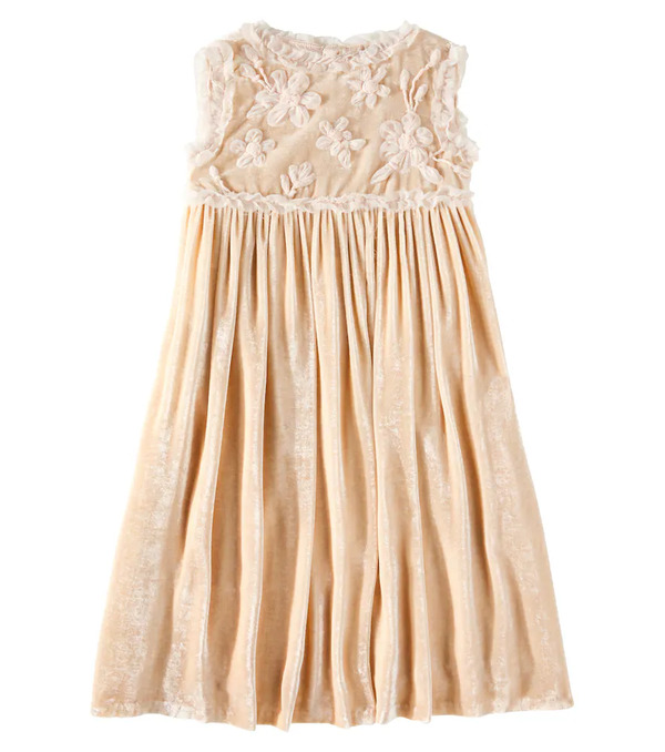  Bonpoint Bonpoint Giulia Embroidered Velvet Dress 
