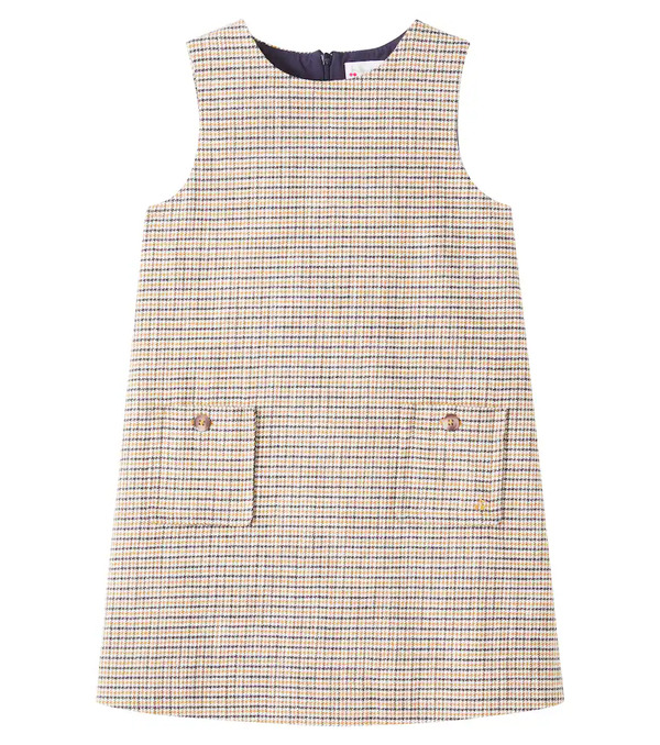  Bonpoint Bonpoint Jinette Cotton And Wool-blend Dress 