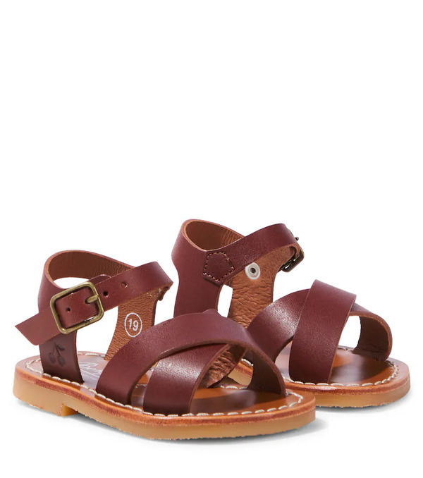  Bonpoint Bonpoint Leather Sandals 