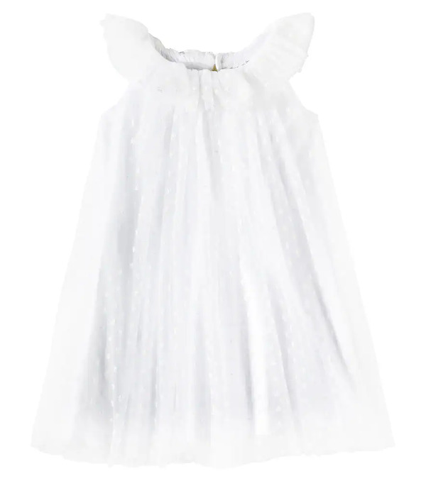  Bonpoint Bonpoint Nuance Embroidered Tulle Dress 