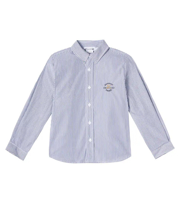  Bonpoint Bonpoint Striped Cotton Shirt 