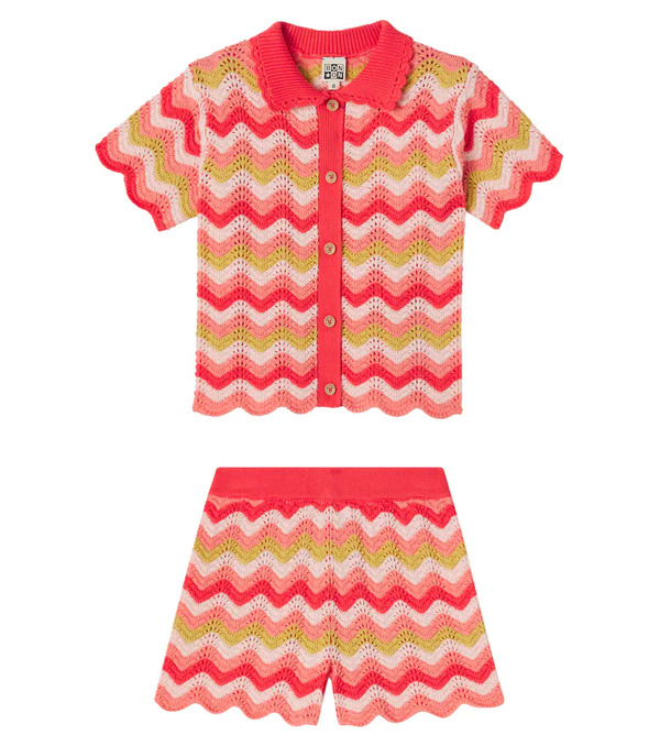  Bonton Bonton Ninon Cotton Top And Nine Shorts Set 
