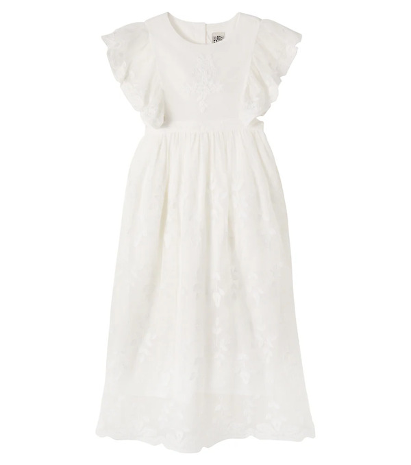  Bonton Bonton Noce Embroidered Cotton-blend Dress 