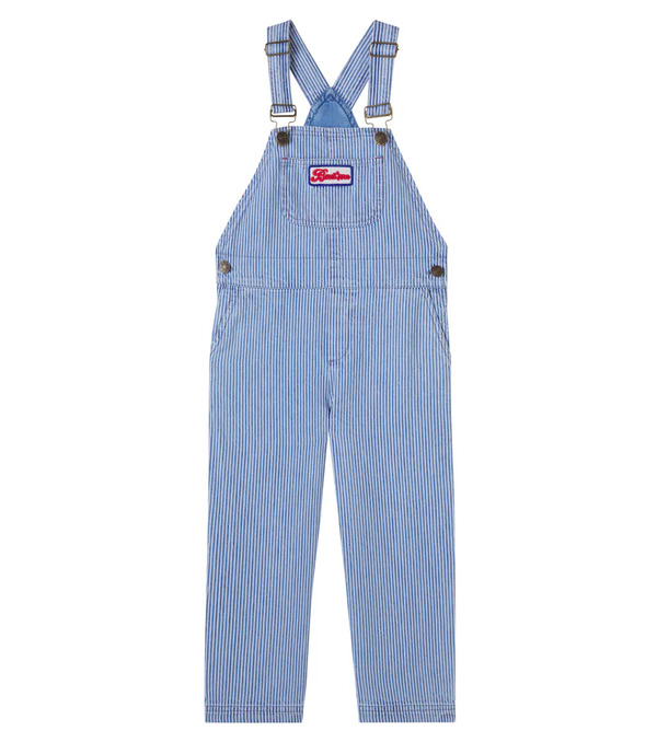  Bonton Bonton Nope Striped Denim Overalls 